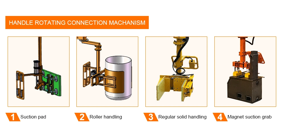 60kg Barrel Lifting Equipment Roll Pneumatic Gripper Industrial Mobile Lifting Hand Material Handling Manipulator