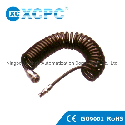 Xcpc 空気圧メーカー中国 OEM サプライヤー継手カプラーマフラーサイレンサーエアダスターポリウレタン チューブ スパイラル PU チューブ